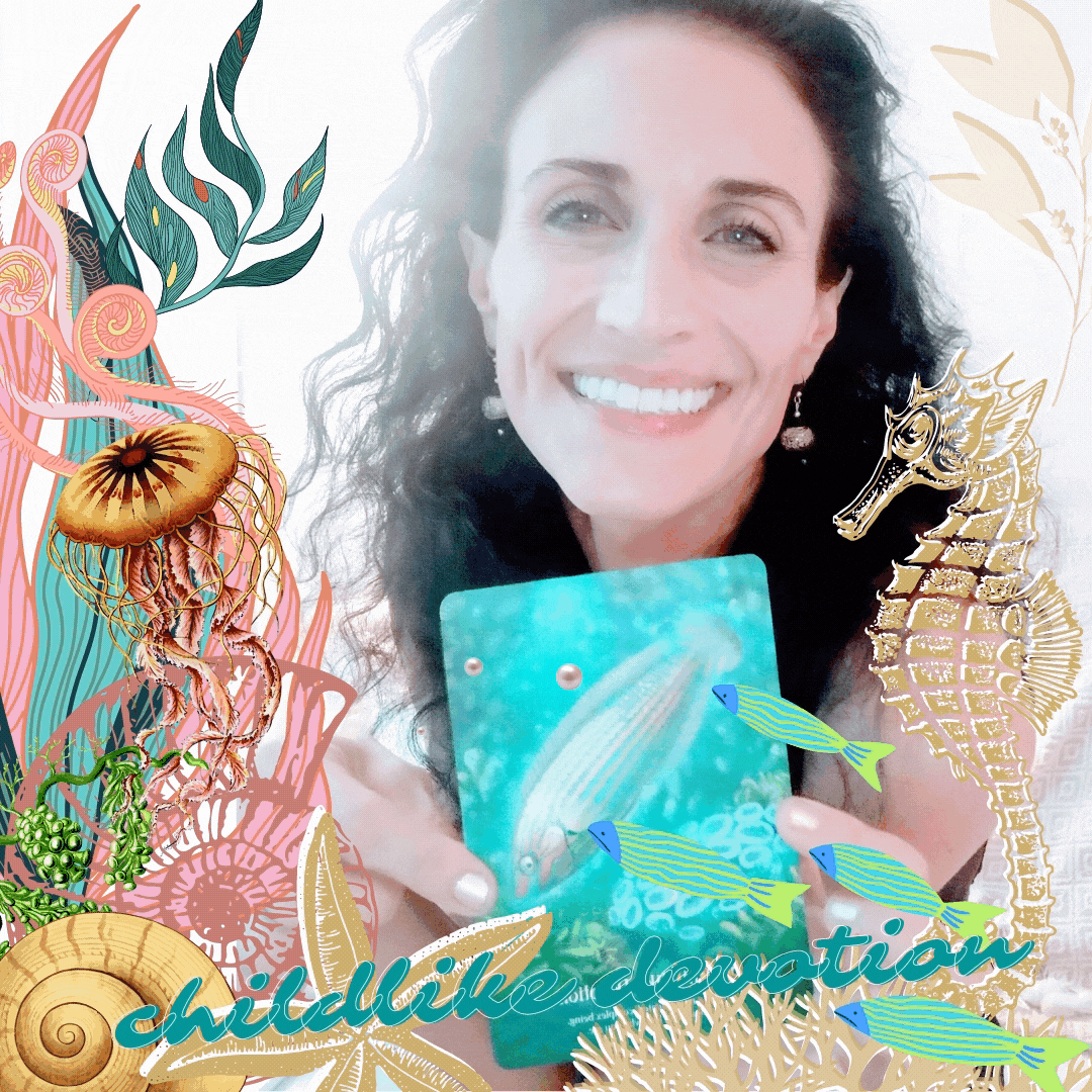 childlike devotion to your happiness oracle messages whispers of the ocean card
