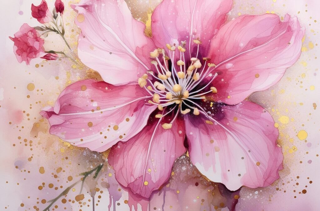 Vanessa Hylande AI art flower painting