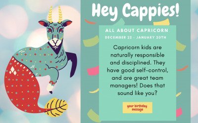 Capricorn Birthday Message!