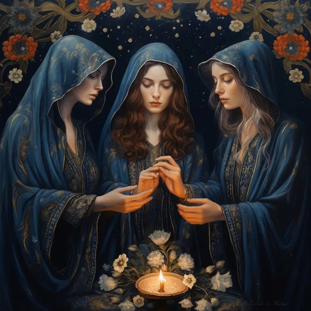 the wheel of fortune tarot card meaning, major arcana, Midjourney art by Vanessa Hylande