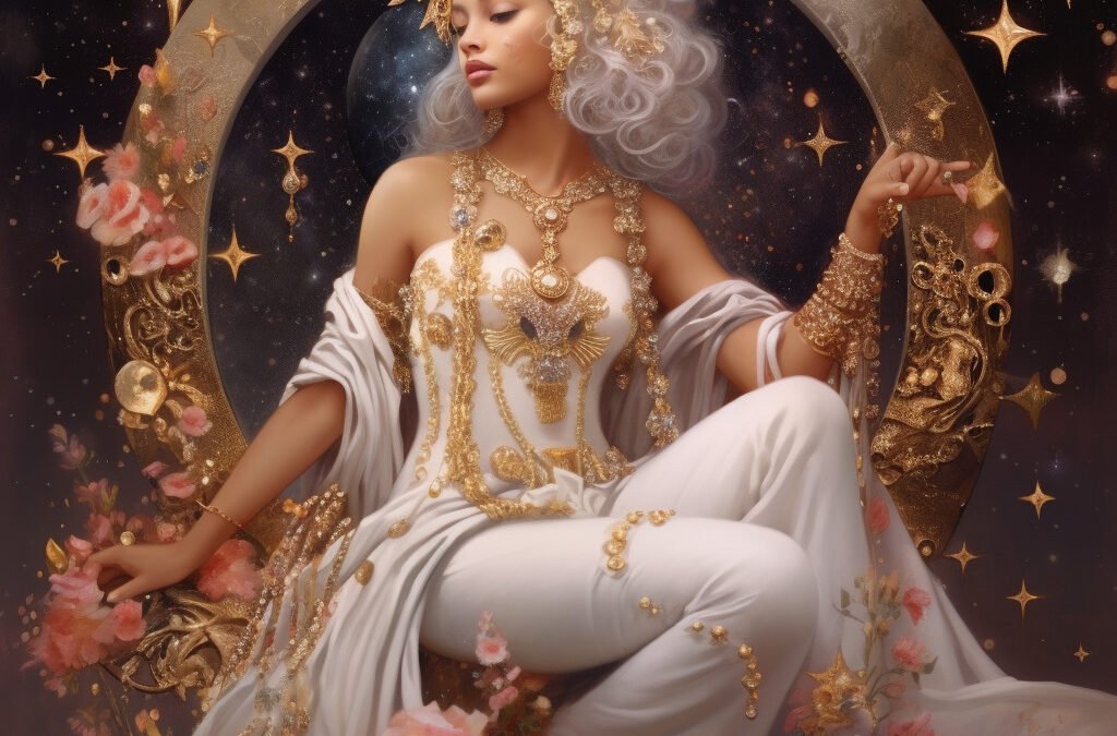 the star tarot card meaning major arcana , aquarius zodiac, Midjourney art by Vanessa Hylande