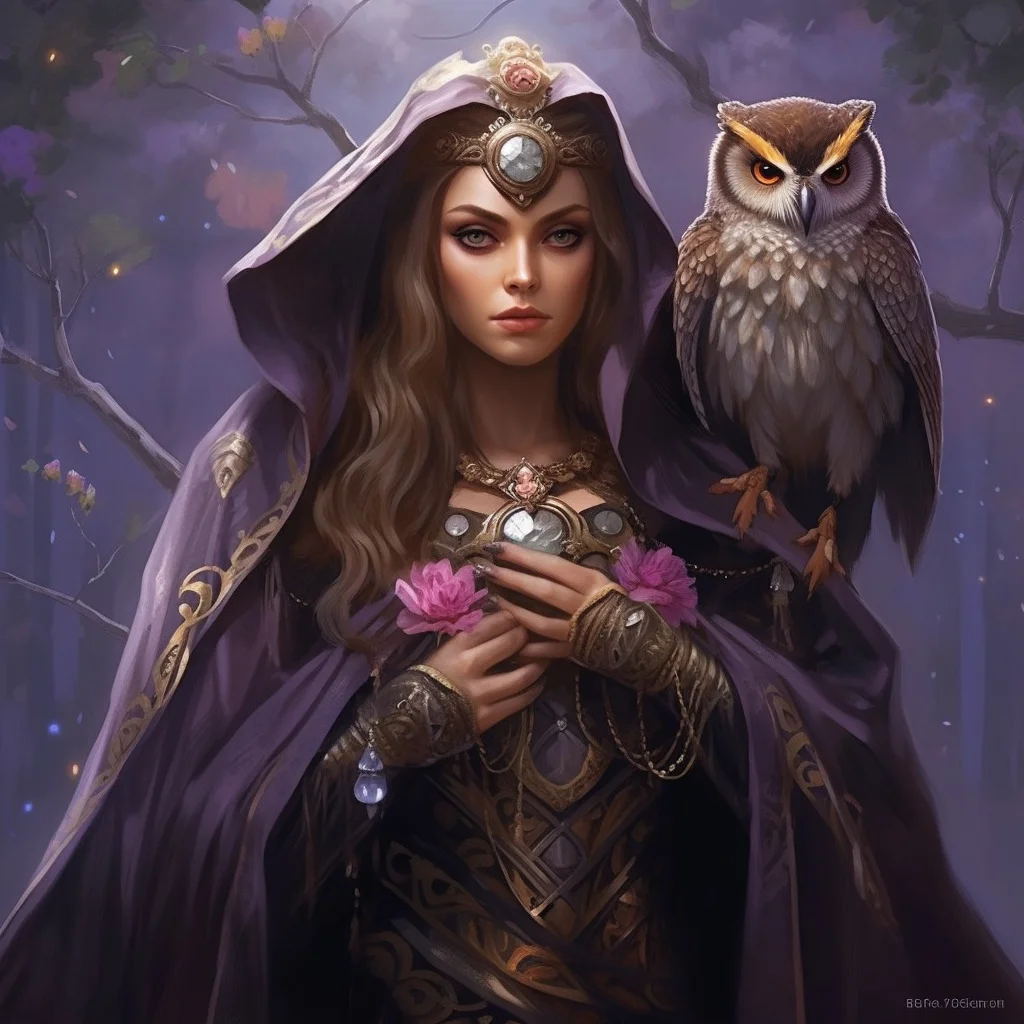 The High Priestess Tarot card meaning, major arcana, Midjourney art by Vanessa Hylande
