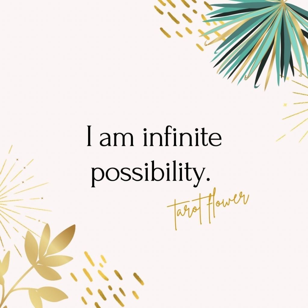 I am infinite possibility positive affirmation for manifesting the magician tarot card meanings major arcana