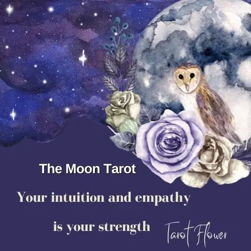 moon tarot card, pisces tarot, tarot card meaning