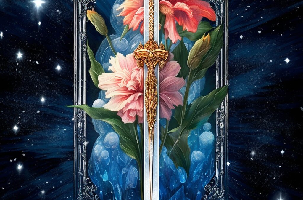 ace of swords tarot card meaning midjourney art vanessa hylande