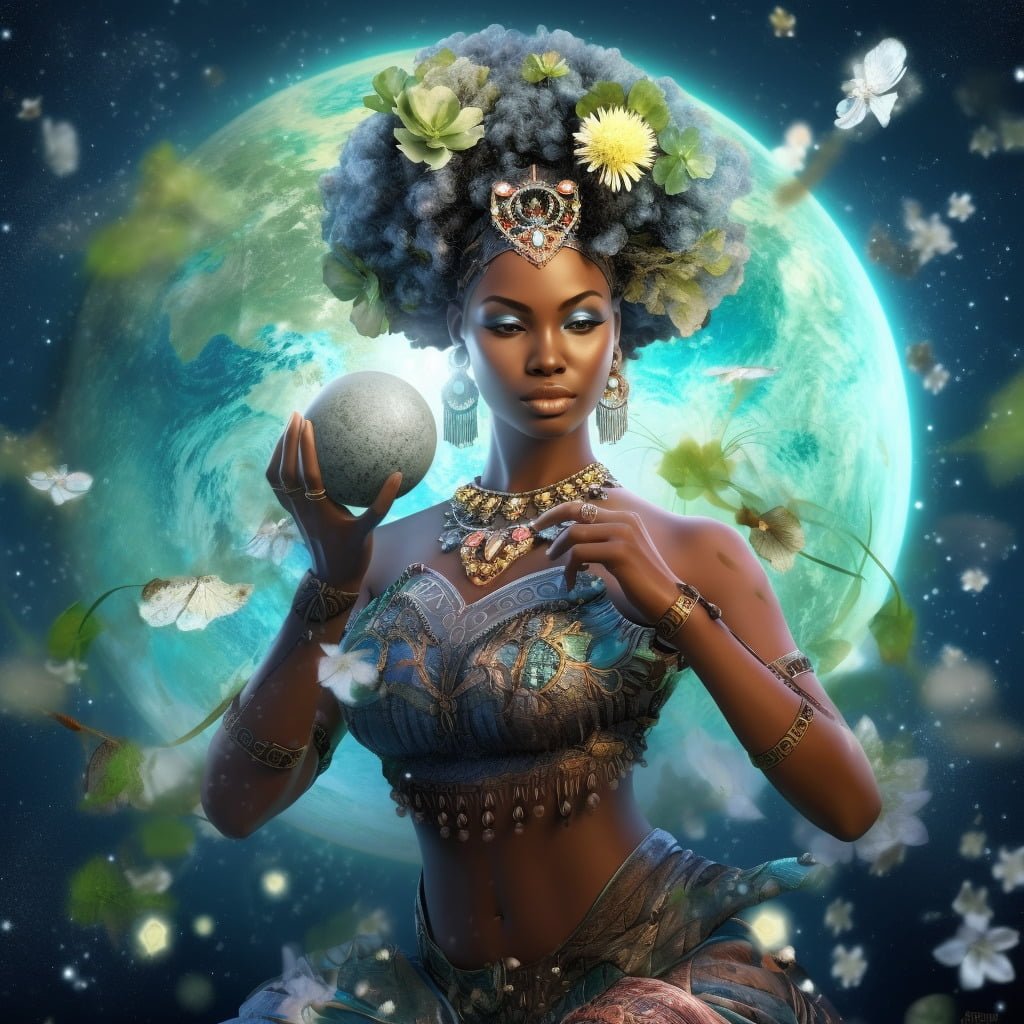 embody the world tarot card midjourney art by vanessa hylande goddess yoga