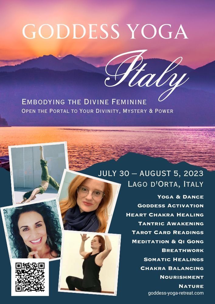 goddess yoga retreat summer 2023 lago d'orta italy vanessa hylande stephanie tack 