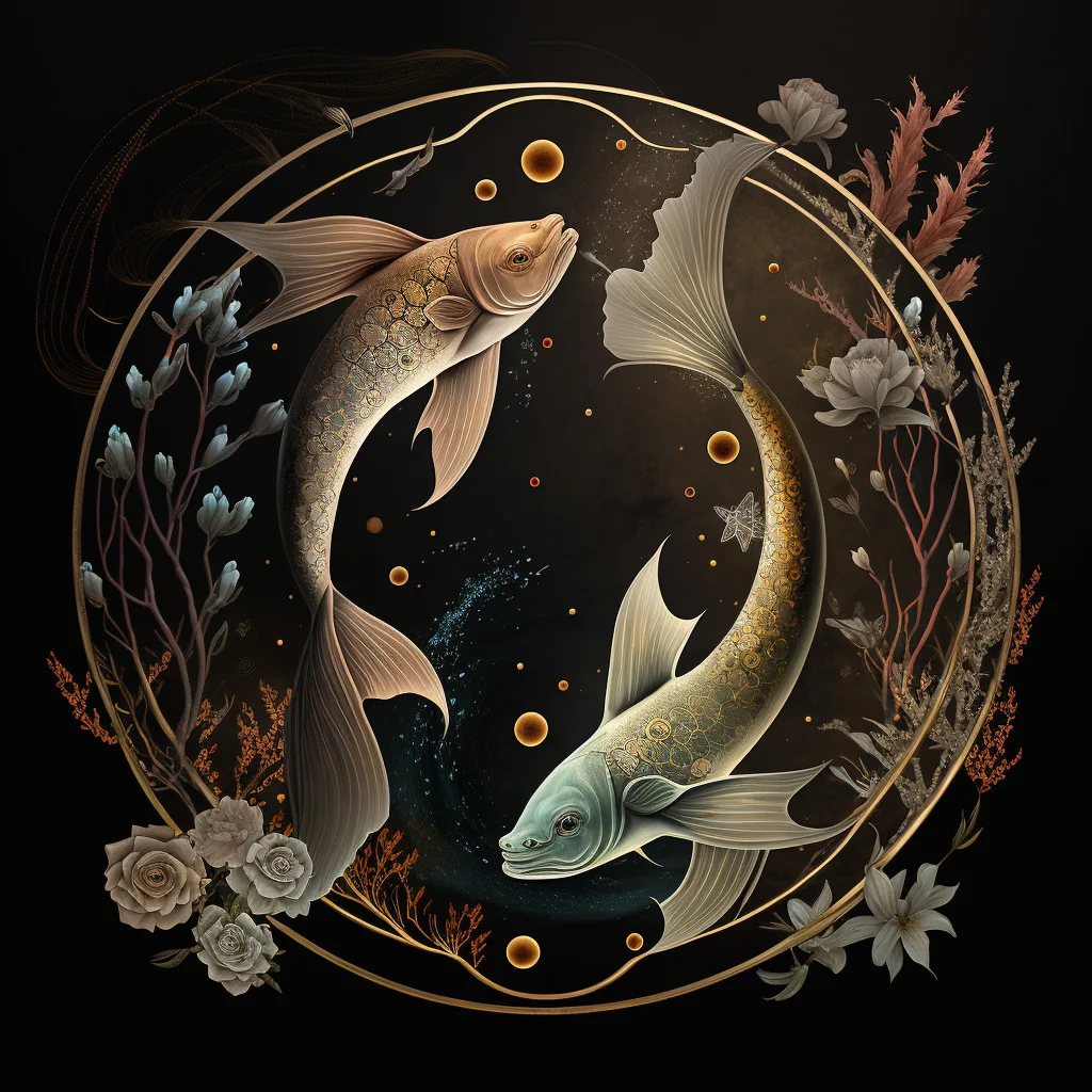 pisces dates and traits Midjourney art by Vanessa Hylande