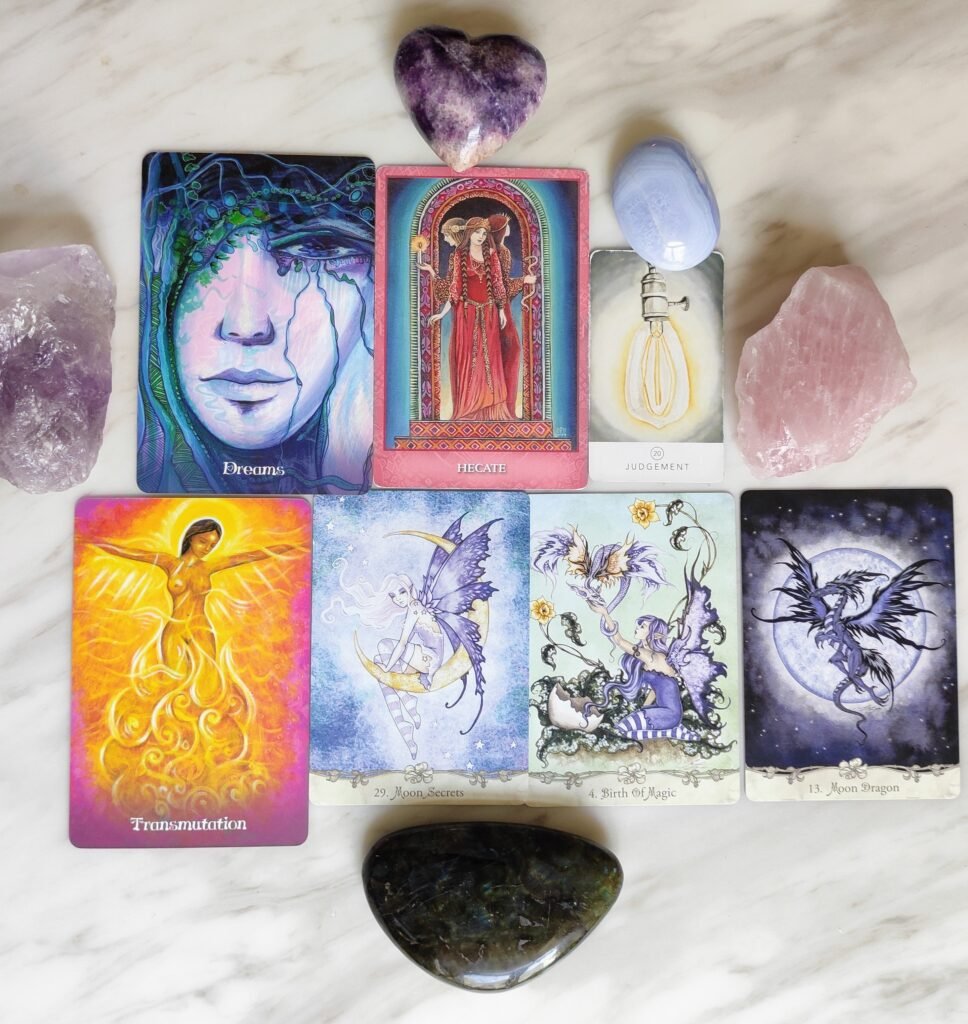 divine feminine tarot card reading, goddess Hecate, twin flame, goddess circles