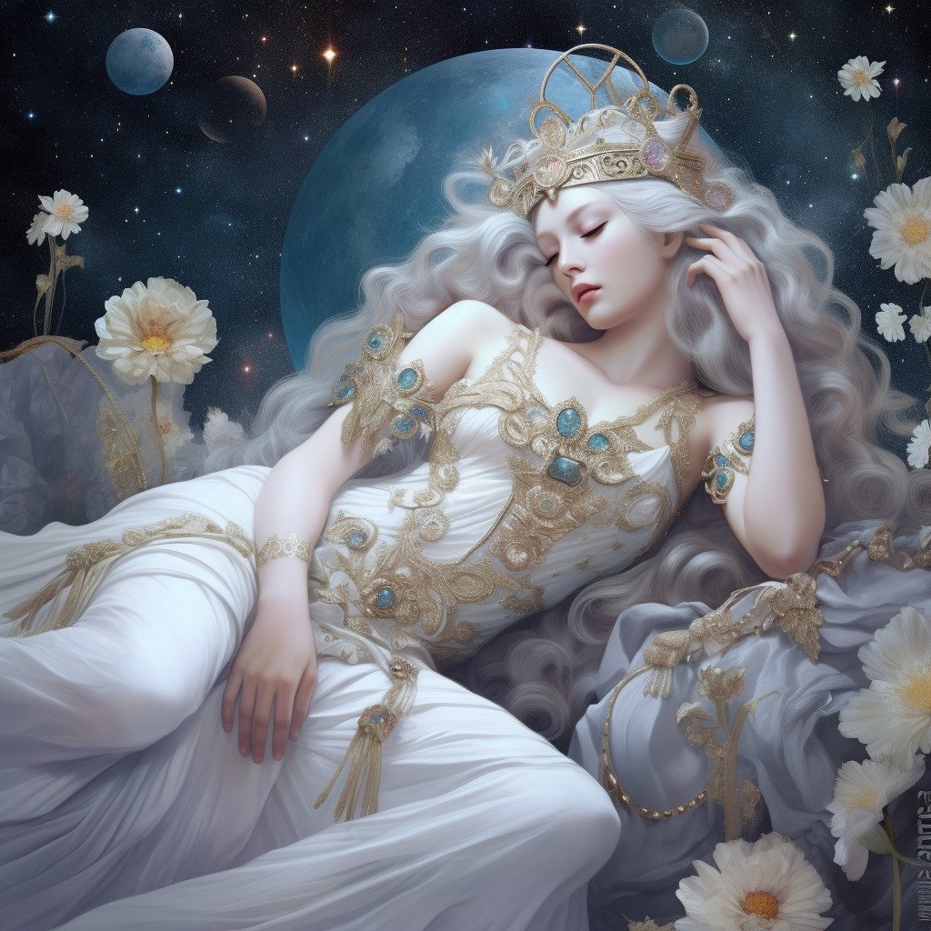 moon tarot card meaning, tarot card moon meaning, meaning of the moon tarot card, the moon tarot meaning, tarot card meanings the moon, tarot cards the moon meaning, tarot moon card meaning, meaning of the moon in tarot, the moon card tarot meaning, Midjourney art by Vanessa Hylande